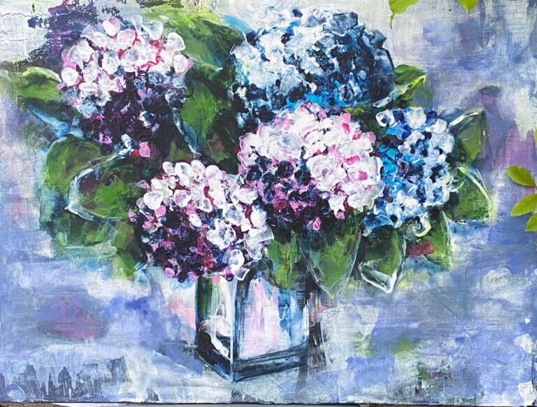 Hordensien in der Vase