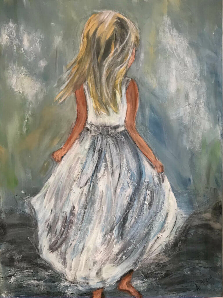 Mädchen im Sommerkleid