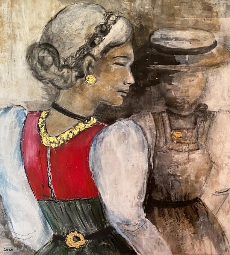 Mädchen in der Roten Tracht