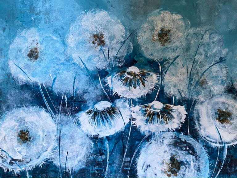 Pusteblumen Blau