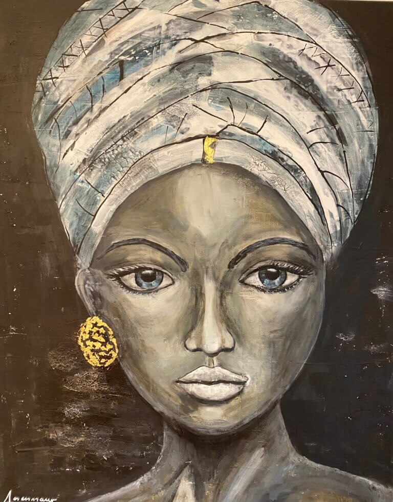 African woman 100x80